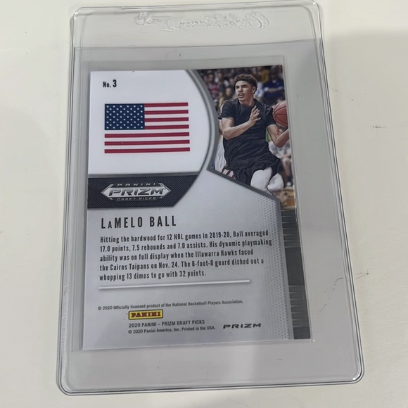 LaMelo Ball Fast Break Pink #3 2020 Panini Prizm Draft Picks - Picture 4 of 6